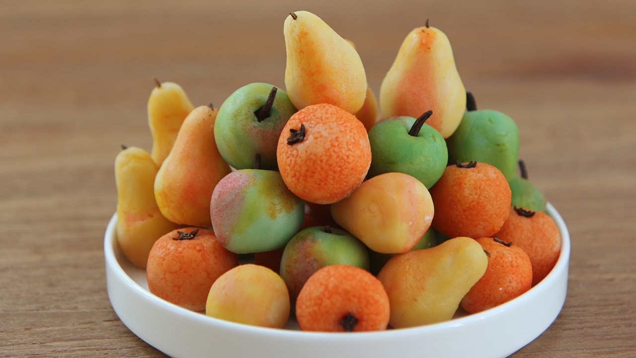 How to Make Marzipan Fruits - Hilah Cooking