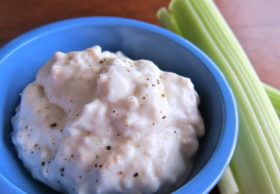 Blue Cheese Dressing and Celery