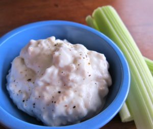 Blue Cheese Dressing and Celery
