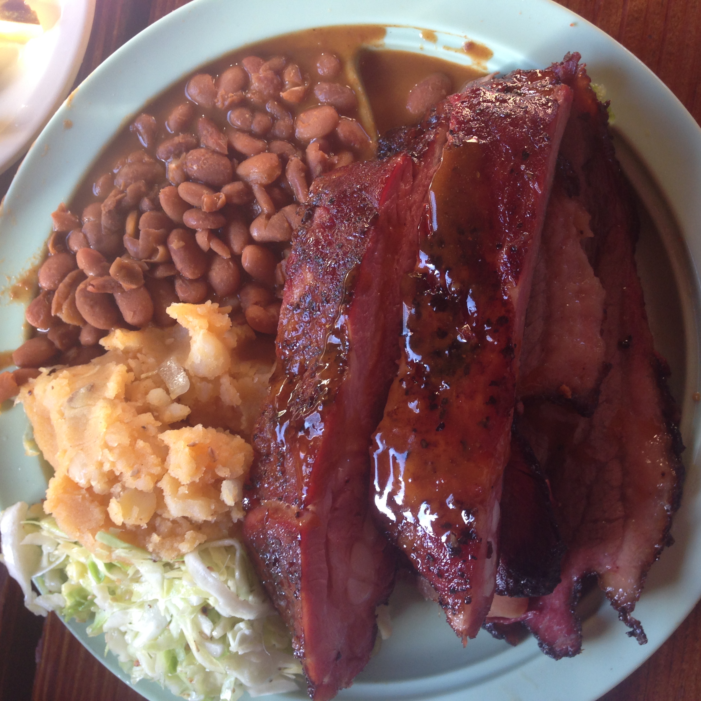 2 meat plate at The Salt Lick