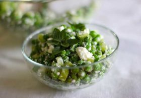 bowl of pea salad