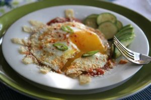 chilaquiles and fried egg
