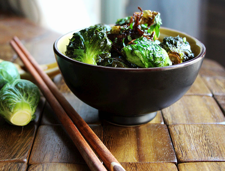 Fried Brussels Sprouts - Hilah Cooking