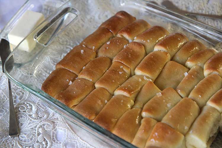 Homemade Parker House Dinner Rolls - Mountain Mama Cooks