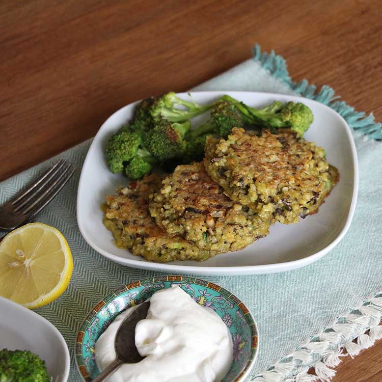 Mushroom Millet Cakes