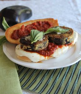 eggplant parmesan sandwiches