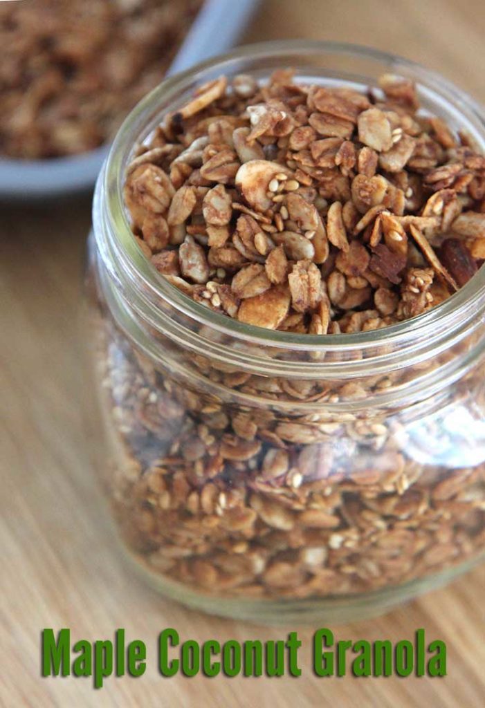 maple coconut granola