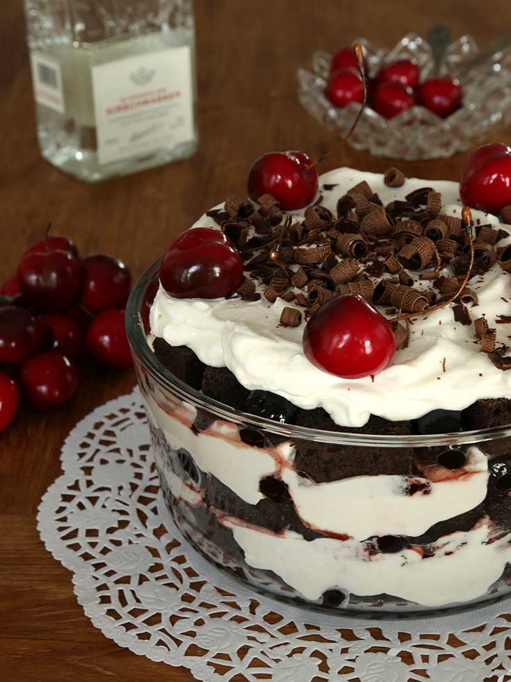 Black Forest Trifle - Hilah Cooking