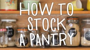 how to stock a pantry