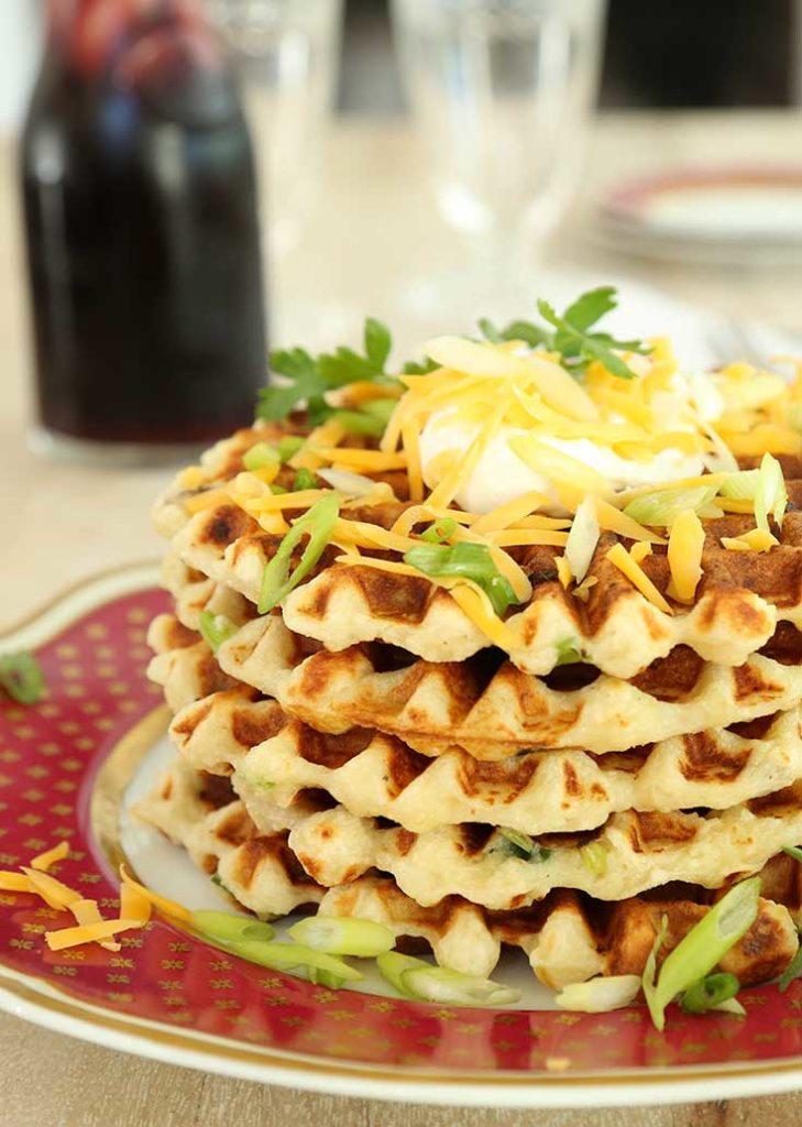 mashed potato waffles