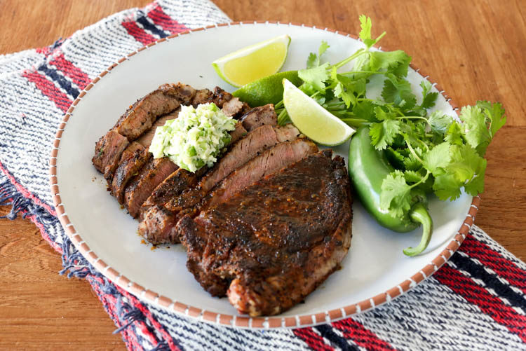 coffee-rubbed steak