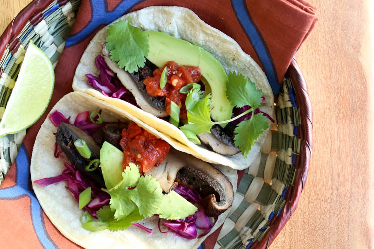 mushroom tacos