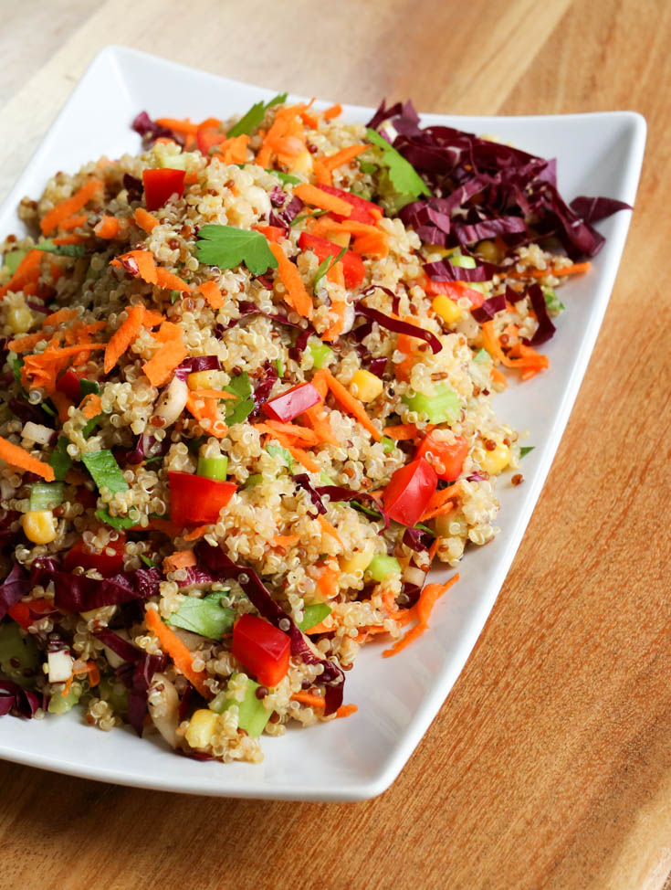 Rainbow quinoa salad - Hilah Cooking