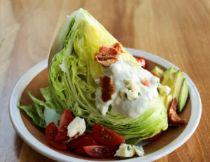 wedge salad with blue cheese