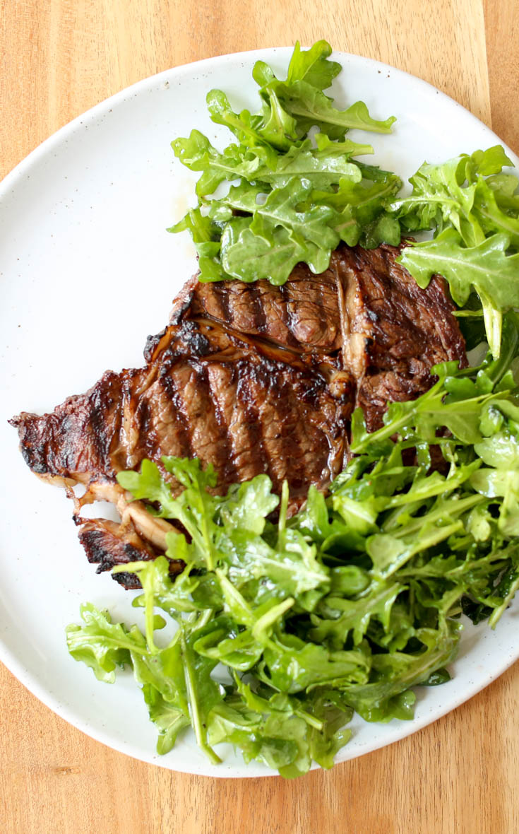 Marinated Grilled Steak with Arugula Salad - Hilah Cooking