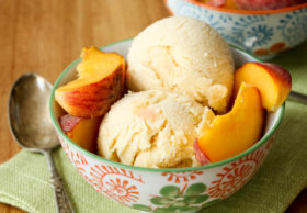 peach ice cream recipe