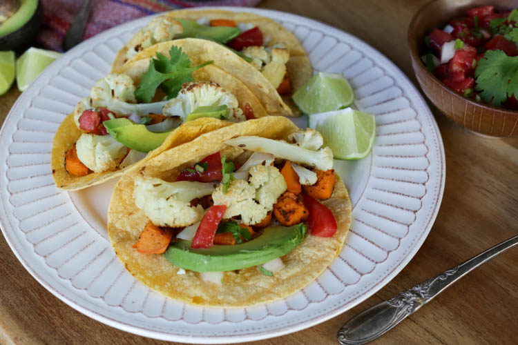 roasted vegetable tacos