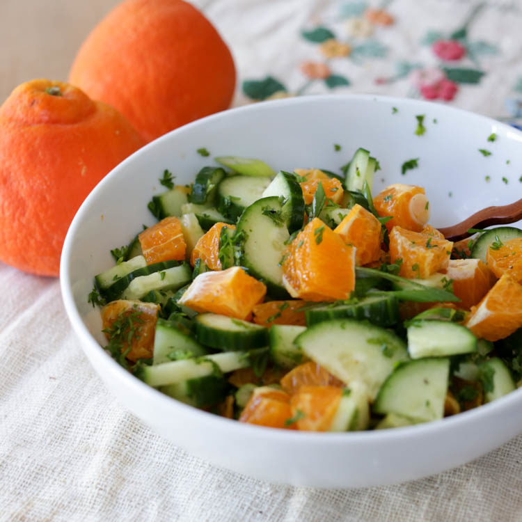 cucumber and orange salad