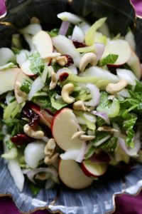 Bok Choy salad with apples