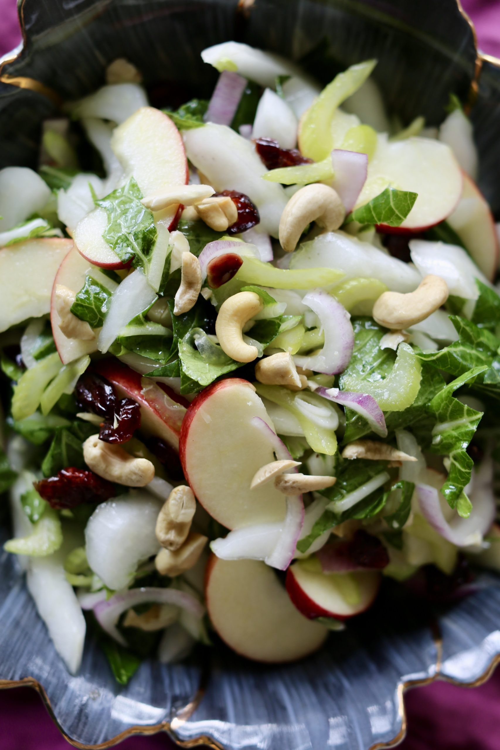 Bok Choy Salad with Apples - Hilah Cooking