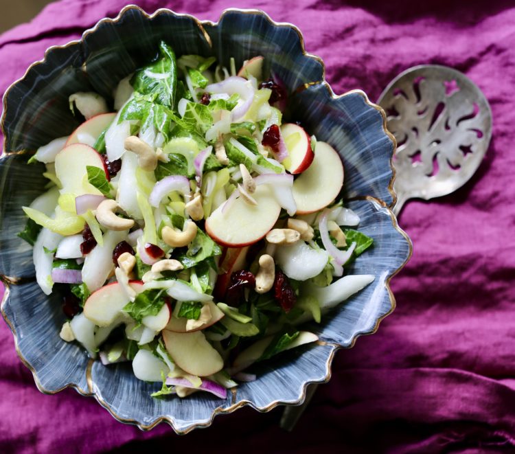 Bok Choy salad with apples