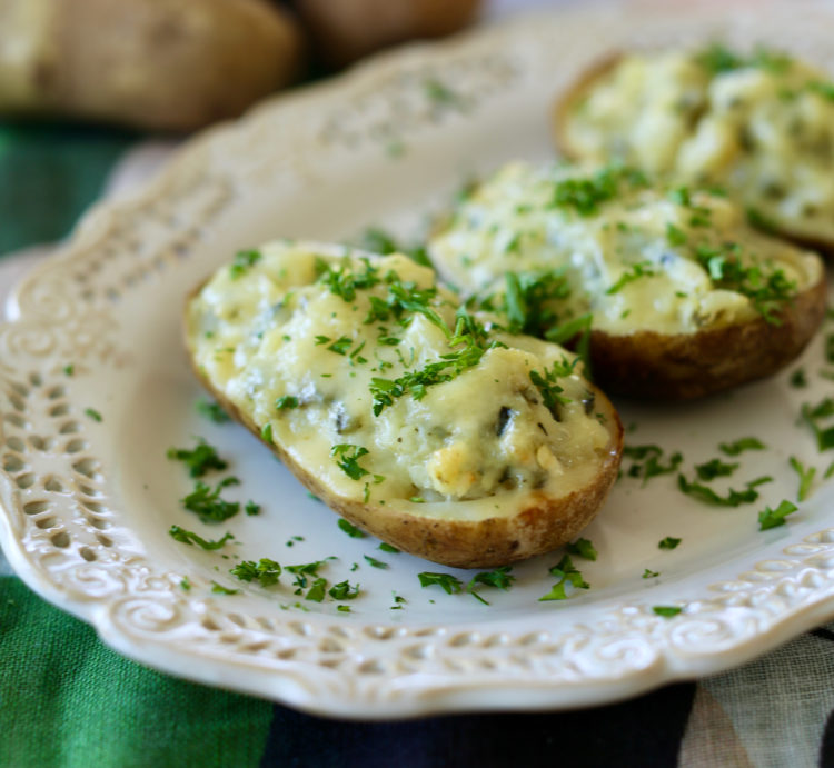 Roasted broccoli baked potatoes