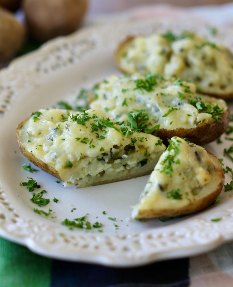 broccoli-stuffed twice-baked potatoes