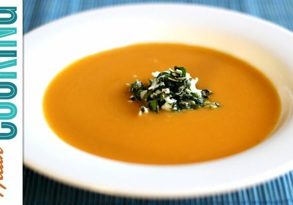 Butternut Squash Soup with Coconut Relish