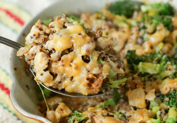 chicken broccoli quinoa casserole