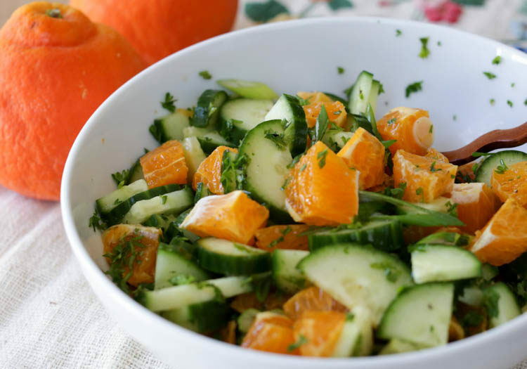 cucumber and orange salad