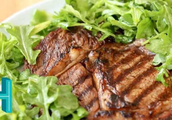 Marinated Grilled Steak with Arugula Salad