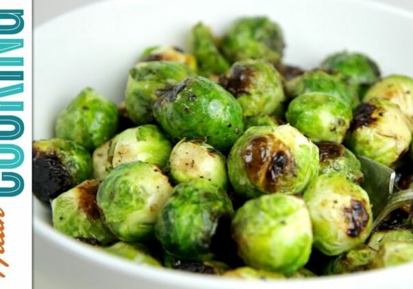 Wasabi Roasted Brussels Sprouts