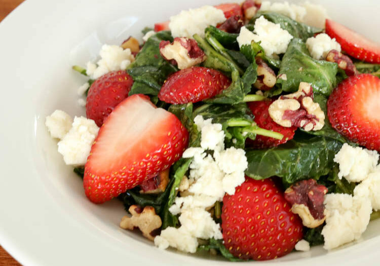 strawberry kale salad