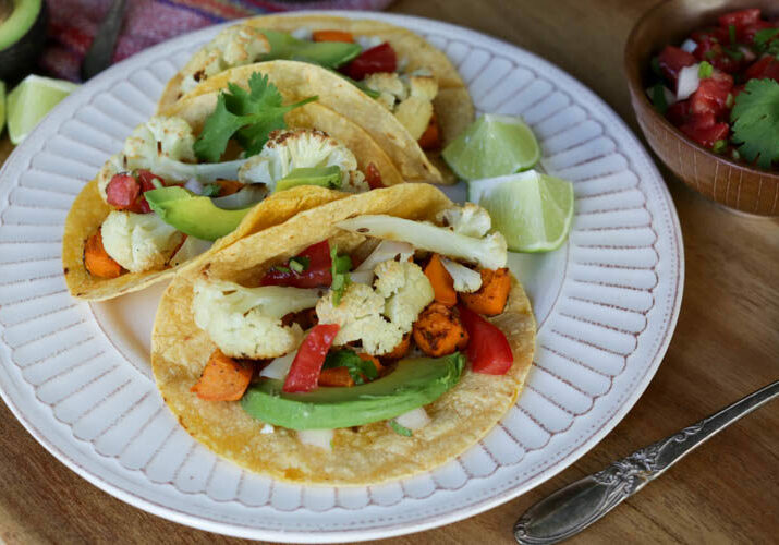 roasted vegetable tacos